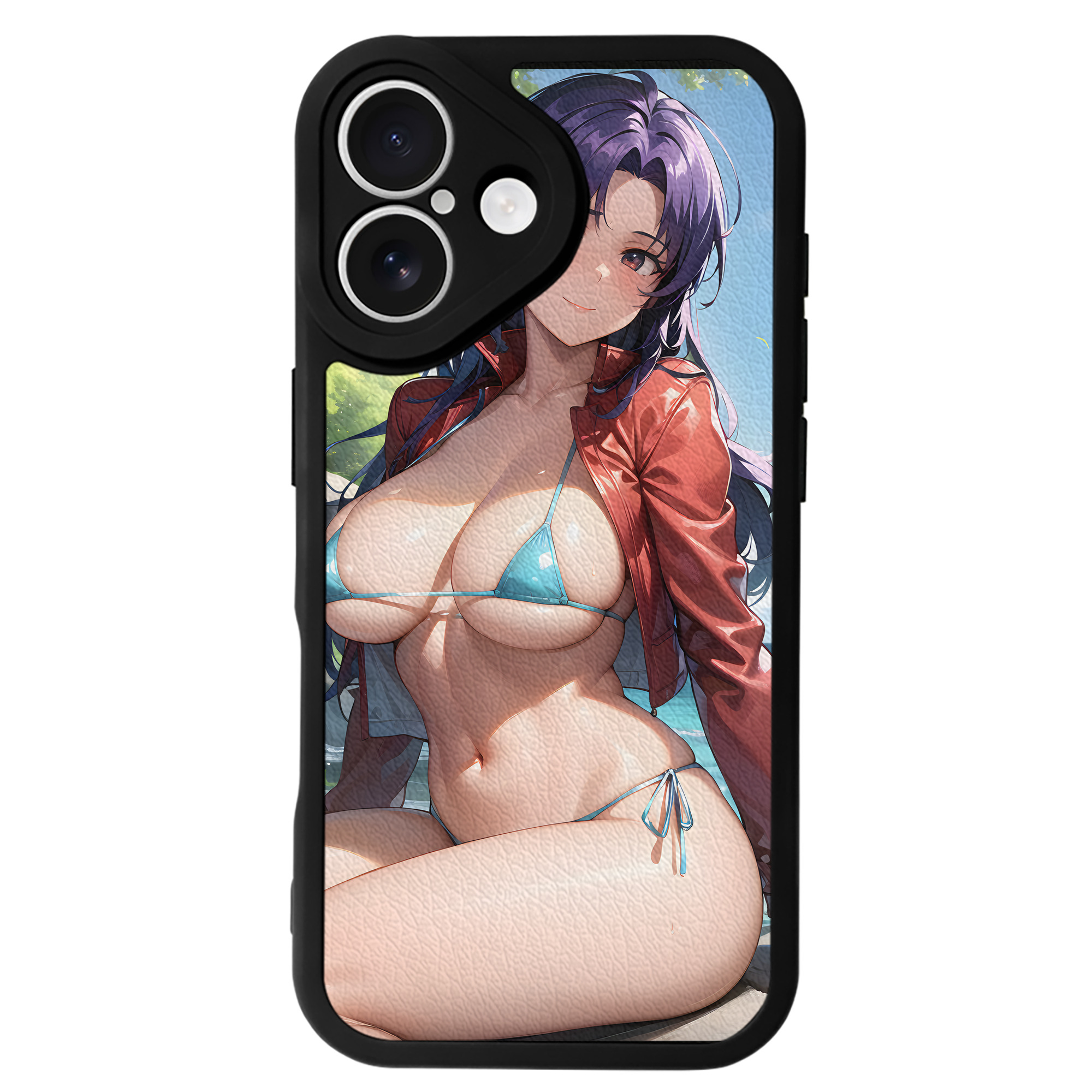（画像用） EVA 新世紀エヴァンゲリオン 【iPhone 16シリーズ対応】シリコンスマホケース（レザー調） 材質：シリコン